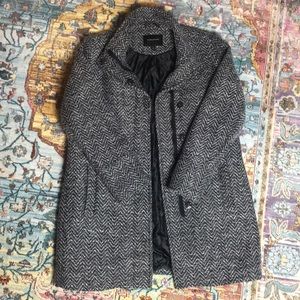 Banana Republic Wool Funnel Neck Coat 